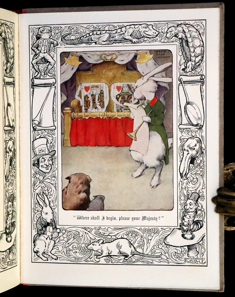 1930 Rare Book - Alice's Adventures in Wonderland Illustrated by Bessie Pease Gutmann.