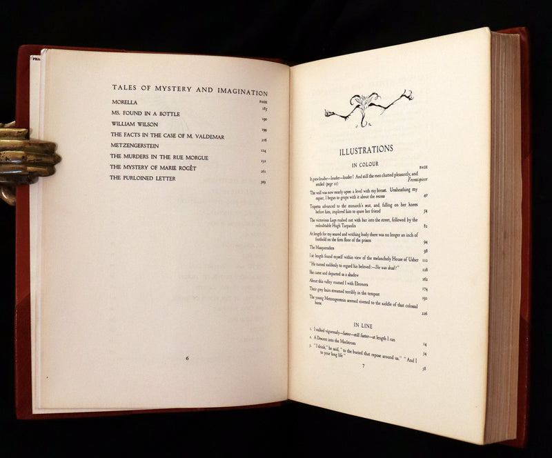 1935 Rare 1stED bound by Period Bindery - Edgar Allan Poe TALES OF MYSTERY AND IMAGINATION illustrated by Arthur RACKHAM.