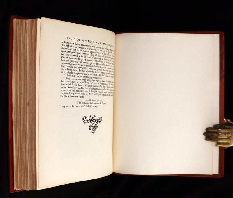 1935 Rare 1stED bound by Period Bindery - Edgar Allan Poe TALES OF MYSTERY AND IMAGINATION illustrated by Arthur RACKHAM.