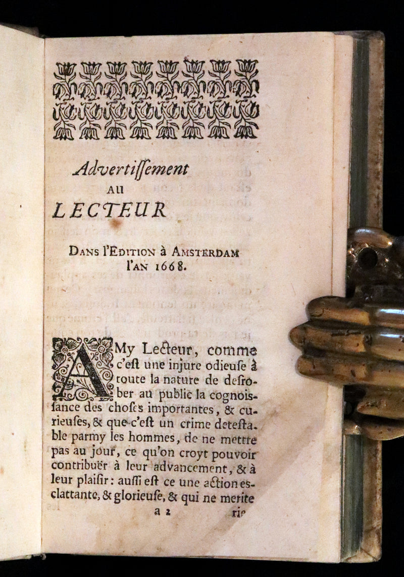 1689 Scarce French Book - NOSTRADAMUS, Les Vrayes Centuries et Propheties published by Volcker.