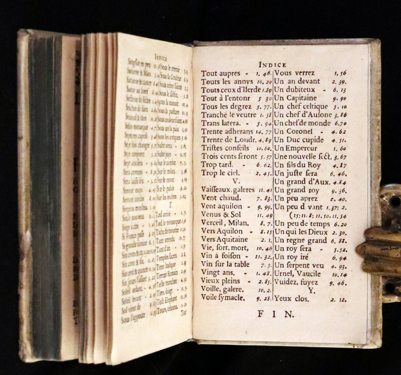 1689 Scarce French Book - NOSTRADAMUS, Les Vrayes Centuries et Propheties published by Volcker.