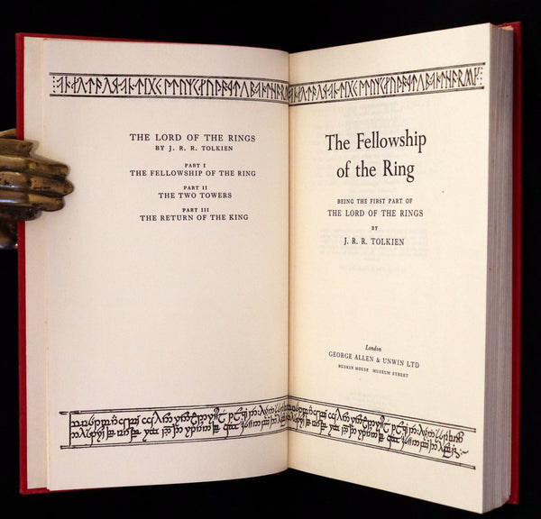 1966 Second edition, first printing - The Lord of The Rings: The Fellowship of the Ring, The Two Towers, The Return of the King.