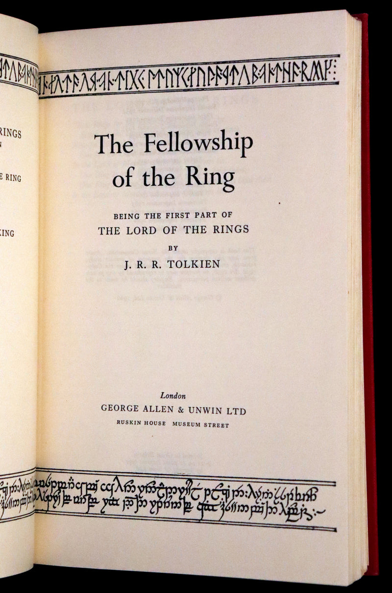 1966 Second edition, first printing - The Lord of The Rings: The Fellowship of the Ring, The Two Towers, The Return of the King.