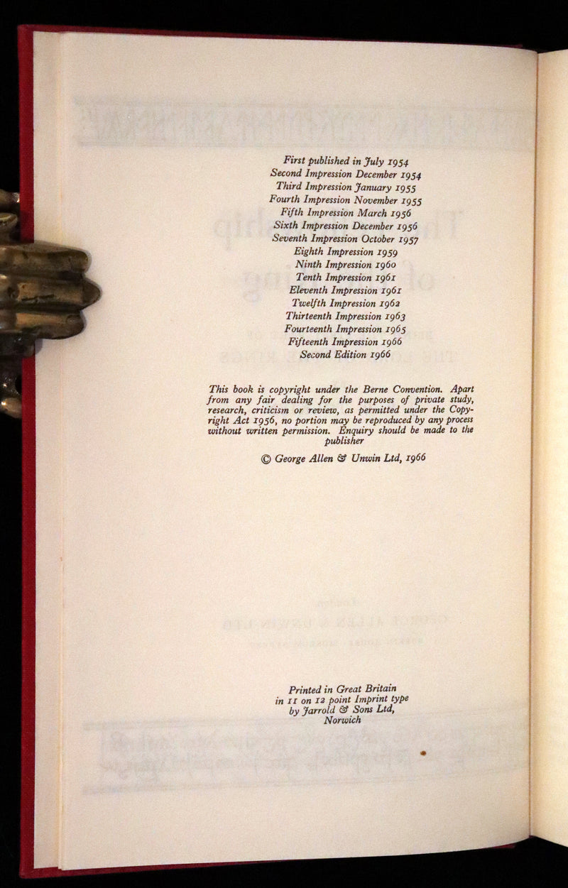 1966 Second edition, first printing - The Lord of The Rings: The Fellowship of the Ring, The Two Towers, The Return of the King.