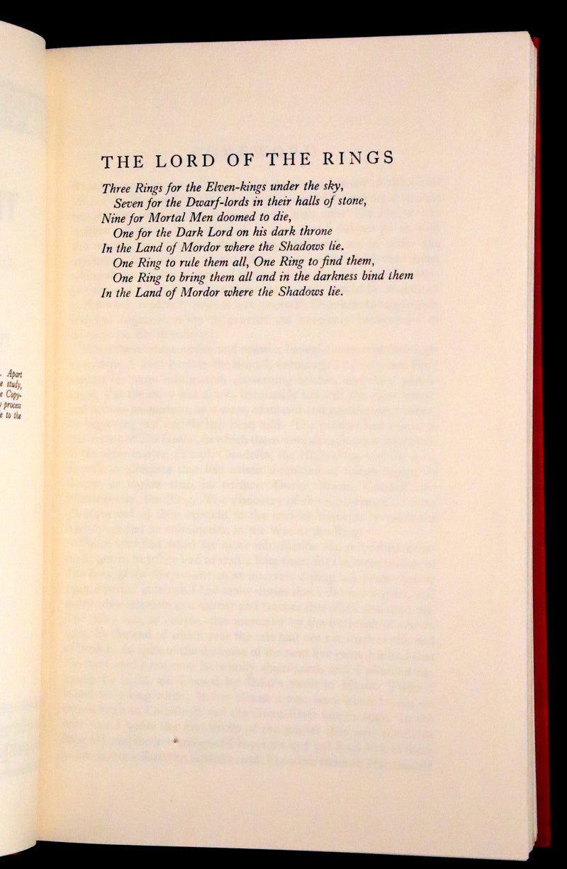 1966 Second edition, first printing - The Lord of The Rings: The Fellowship of the Ring, The Two Towers, The Return of the King.