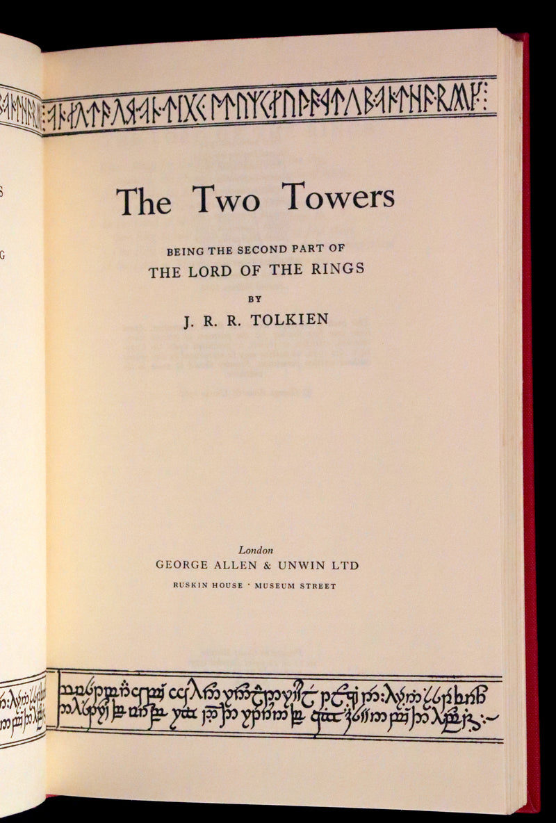 1966 Second edition, first printing - The Lord of The Rings: The Fellowship of the Ring, The Two Towers, The Return of the King.