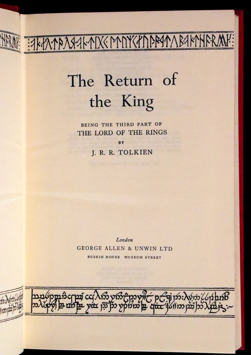 1966 Second edition, first printing - The Lord of The Rings: The Fellowship of the Ring, The Two Towers, The Return of the King.