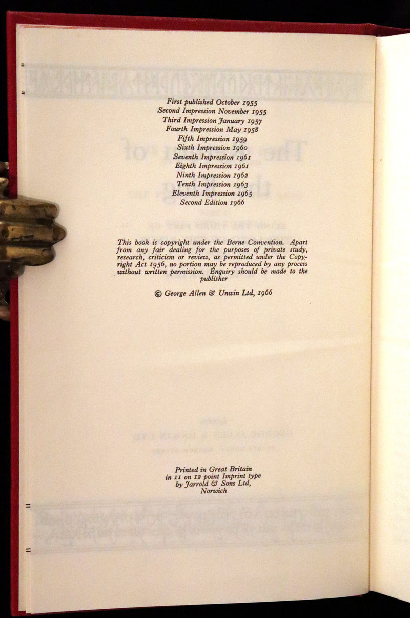 1966 Second edition, first printing - The Lord of The Rings: The Fellowship of the Ring, The Two Towers, The Return of the King.