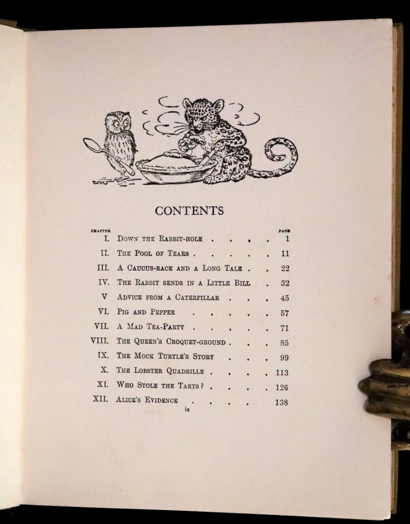 1930 Rare First Edition Illustrated by William Henry Walker - Alice's Adventures in Wonderland.