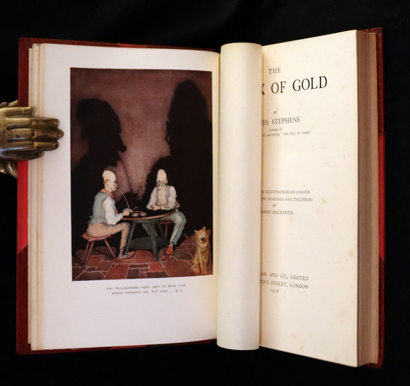 1926 Rare 1stED bound by Bayntun - The Crock of Gold by James Stephen & illustrated by Thomas Mackenzie.
