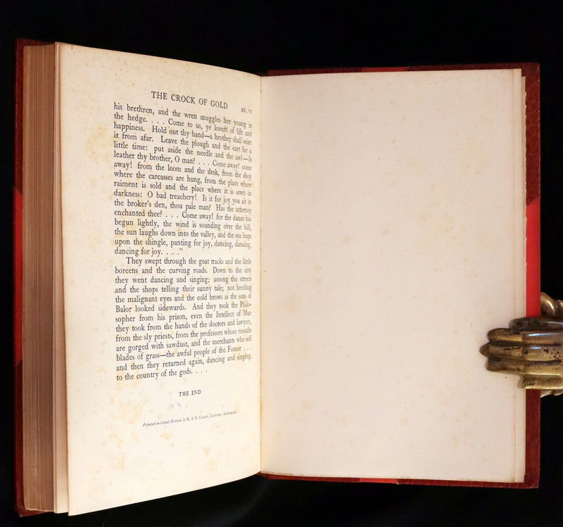 1926 Rare 1stED bound by Bayntun - The Crock of Gold by James Stephen & illustrated by Thomas Mackenzie.