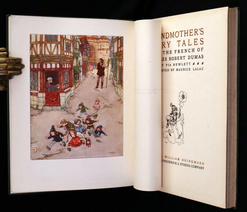 1915 Rare First Edition - Grandmother's Fairy Tales by Charles Robert Dumas Illustrated by Maurice Lalau.