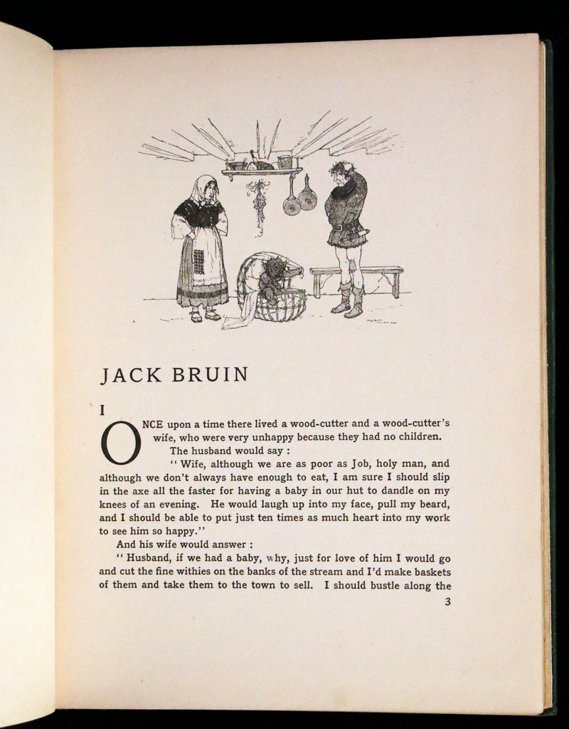 1915 Rare First Edition - Grandmother's Fairy Tales by Charles Robert Dumas Illustrated by Maurice Lalau.