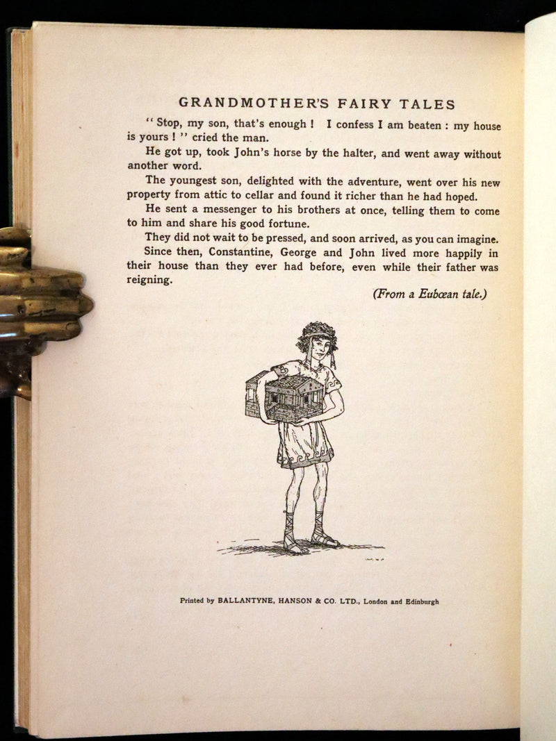 1915 Rare First Edition - Grandmother's Fairy Tales by Charles Robert Dumas Illustrated by Maurice Lalau.