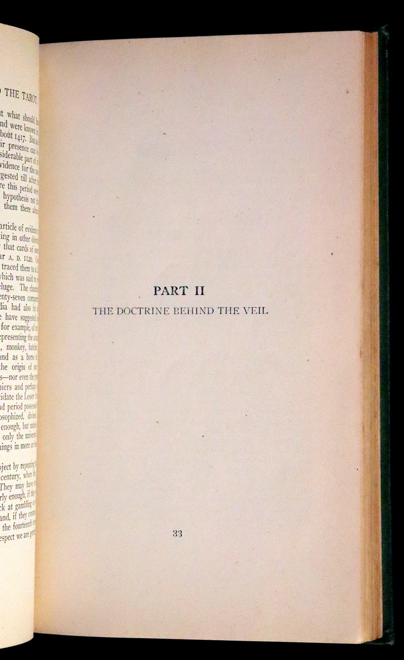 1918 Scarce Color Edition - The Illustrated KEY to the TAROT, The Veil of Divination by de Laurence.