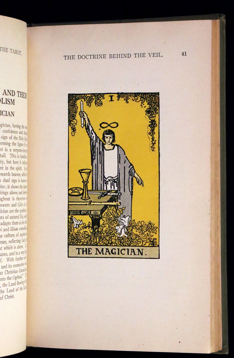 1918 Scarce Color Edition - The Illustrated KEY to the TAROT, The Veil of Divination by de Laurence.