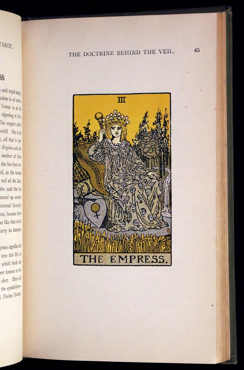1918 Scarce Color Edition - The Illustrated KEY to the TAROT, The Veil of Divination by de Laurence.