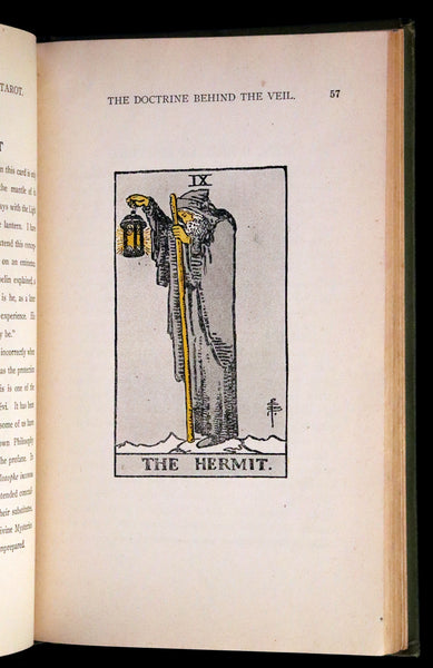 1918 Scarce Color Edition - The Illustrated KEY to the TAROT, The Veil of Divination by de Laurence.