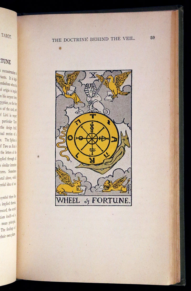 1918 Scarce Color Edition - The Illustrated KEY to the TAROT, The Veil of Divination by de Laurence.