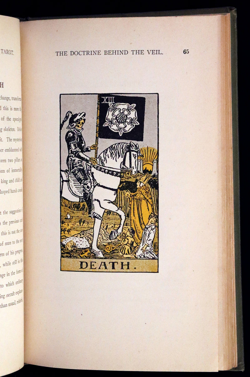 1918 Scarce Color Edition - The Illustrated KEY to the TAROT, The Veil of Divination by de Laurence.