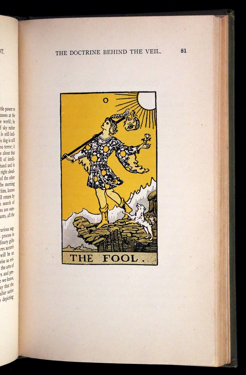 1918 Scarce Color Edition - The Illustrated KEY to the TAROT, The Veil of Divination by de Laurence.