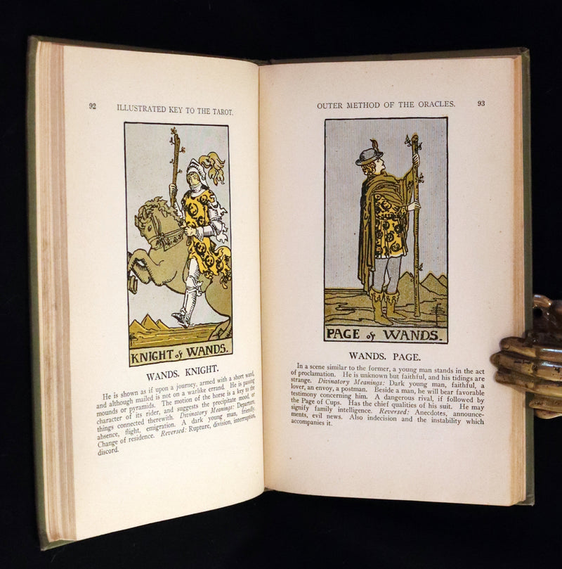 1918 Scarce Color Edition - The Illustrated KEY to the TAROT, The Veil of Divination by de Laurence.