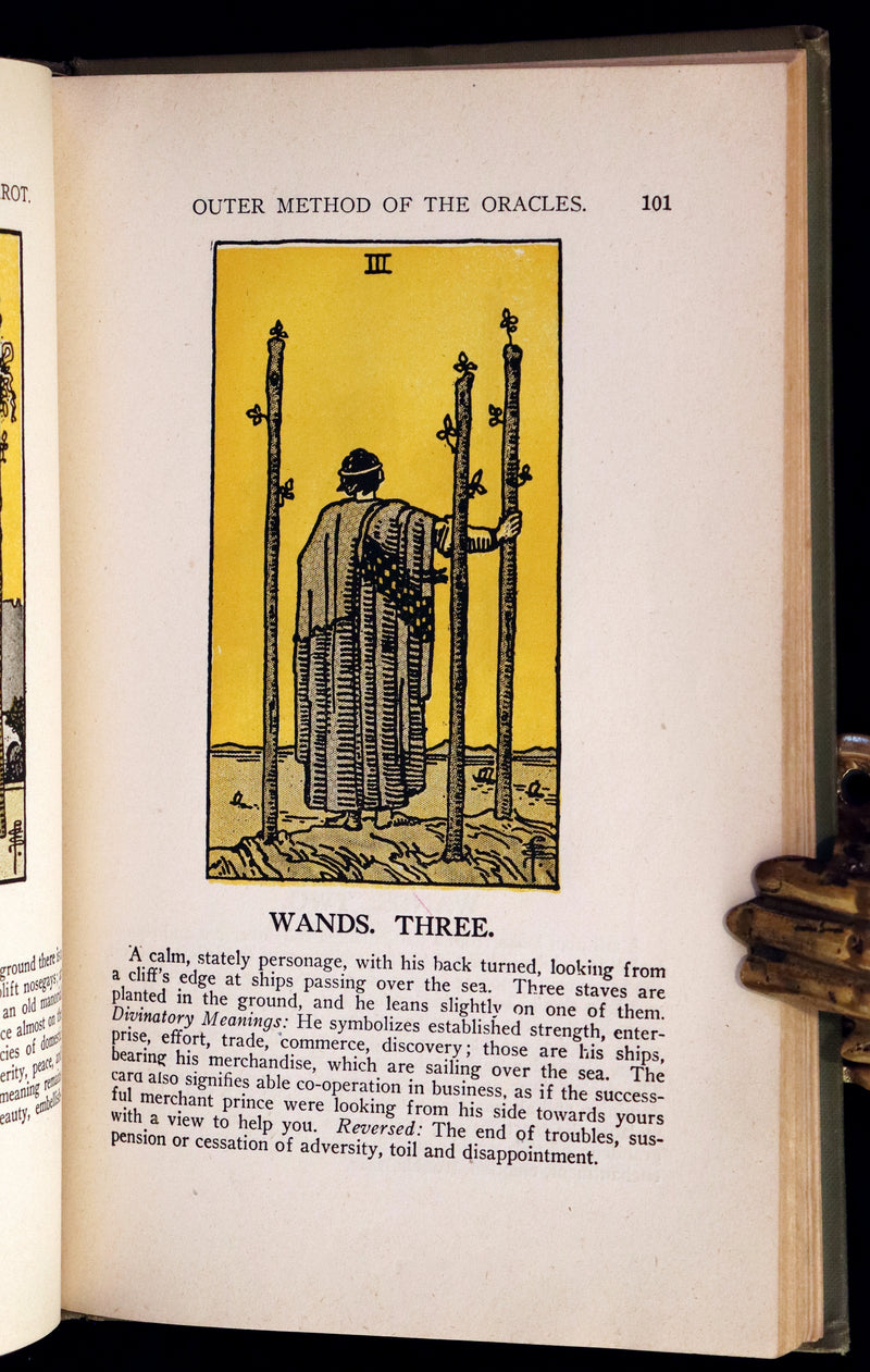 1918 Scarce Color Edition - The Illustrated KEY to the TAROT, The Veil of Divination by de Laurence.
