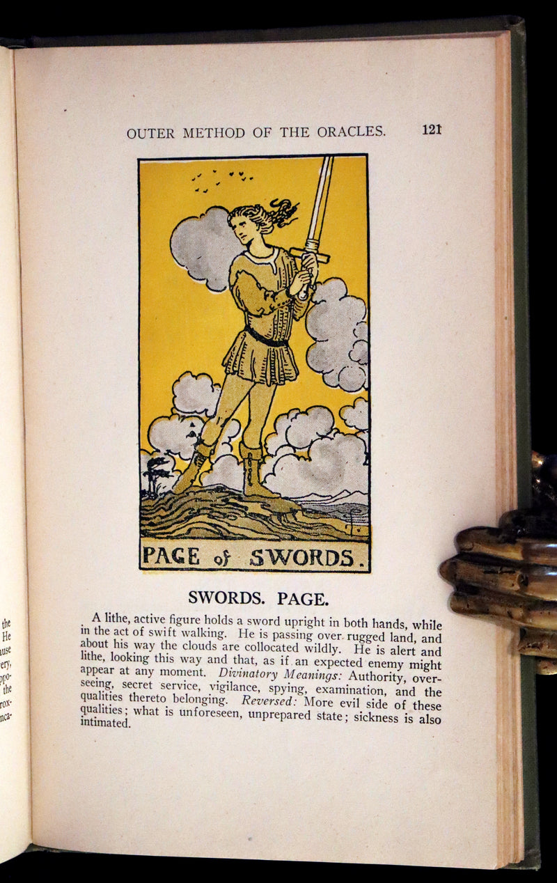 1918 Scarce Color Edition - The Illustrated KEY to the TAROT, The Veil of Divination by de Laurence.