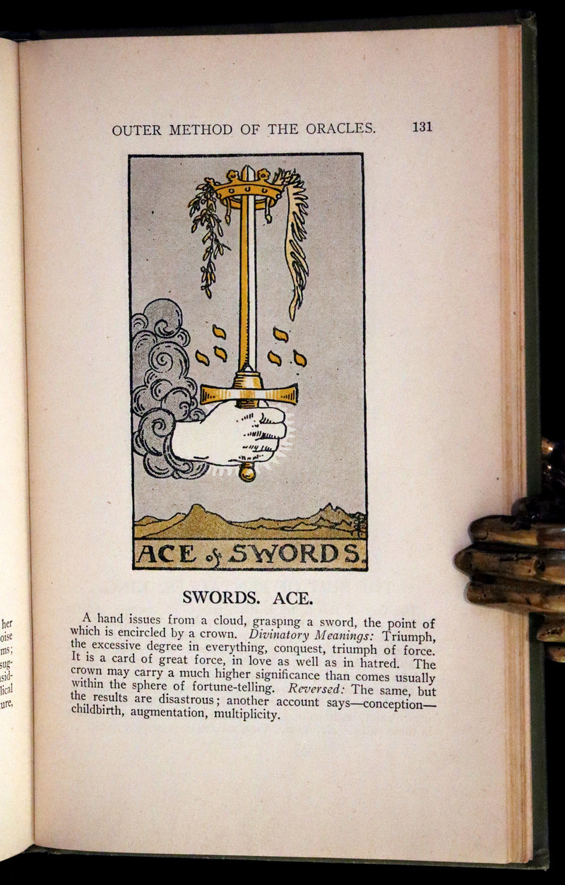 1918 Scarce Color Edition - The Illustrated KEY to the TAROT, The Veil of Divination by de Laurence.