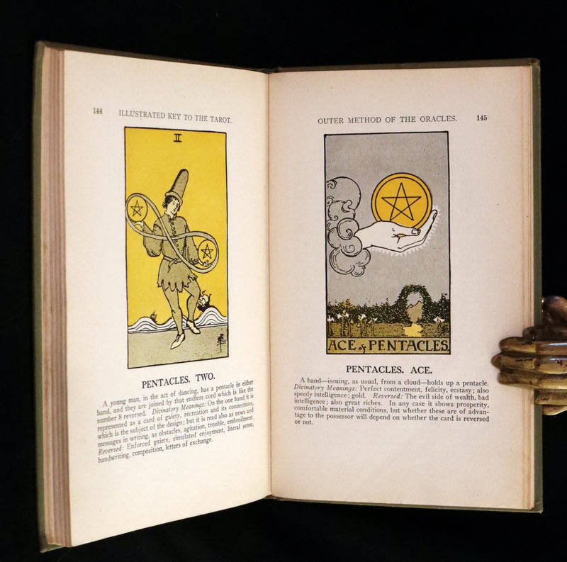 1918 Scarce Color Edition - The Illustrated KEY to the TAROT, The Veil of Divination by de Laurence.