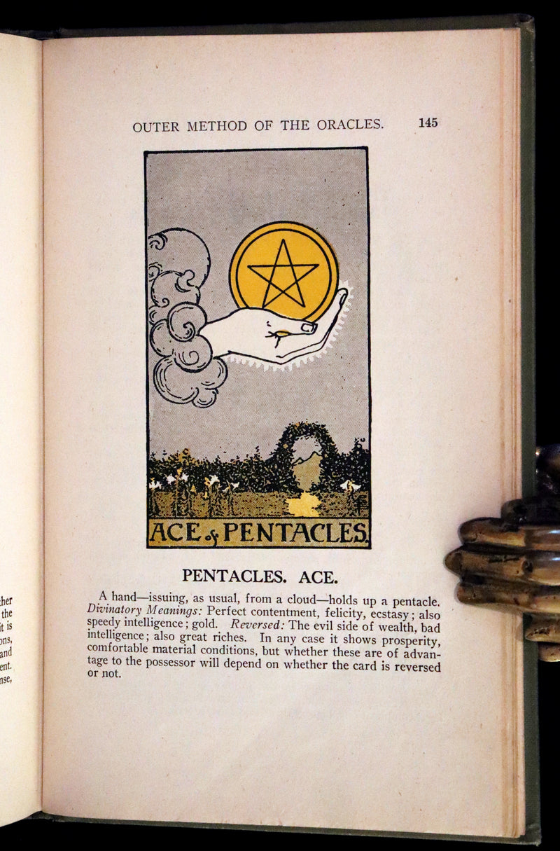 1918 Scarce Color Edition - The Illustrated KEY to the TAROT, The Veil of Divination by de Laurence.
