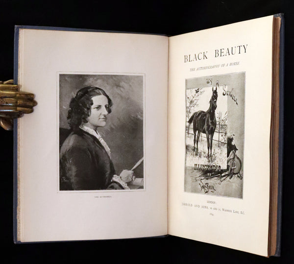1894 Scarce First Illustrated Edition by John Beer - BLACK BEAUTY, Autobiography of a Horse by A. Sewell.