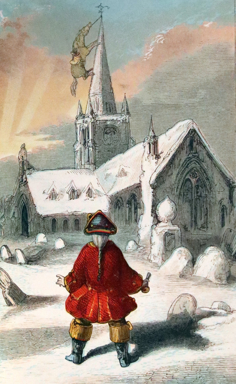 1859 Beautiful Edition - Travels & Adventures of Baron Munchausen, Color Illustrated by Crowquill.