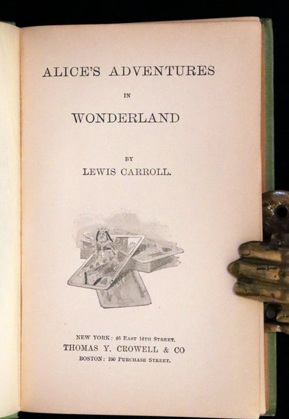 1893 Scarce Crowell Edition - Alice's Adventures in Wonderland by Lewis Carroll.