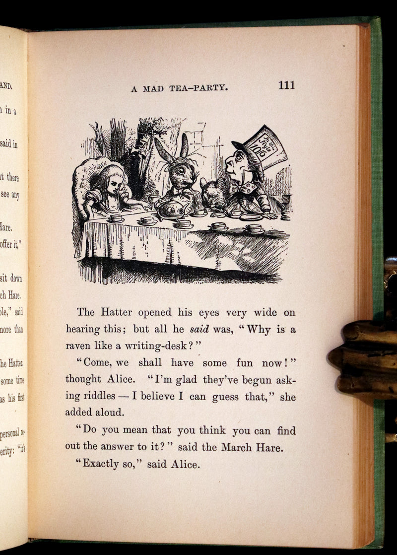 1893 Scarce Crowell Edition - Alice's Adventures in Wonderland by Lewis Carroll.