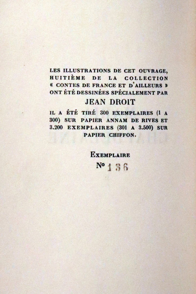 1932 Rare First Limited French Edition - Maria Chapdelaine by Louis Hemon illustrated by Jean Droit.