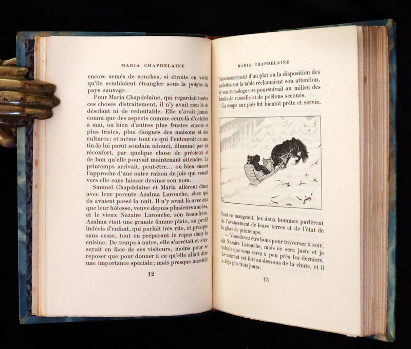 1932 Rare First Limited French Edition - Maria Chapdelaine by Louis Hemon illustrated by Jean Droit.