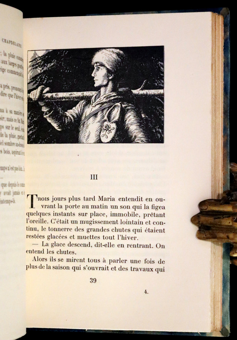 1932 Rare First Limited French Edition - Maria Chapdelaine by Louis Hemon illustrated by Jean Droit.
