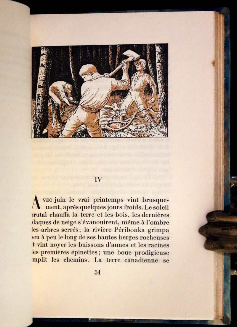 1932 Rare First Limited French Edition - Maria Chapdelaine by Louis Hemon illustrated by Jean Droit.