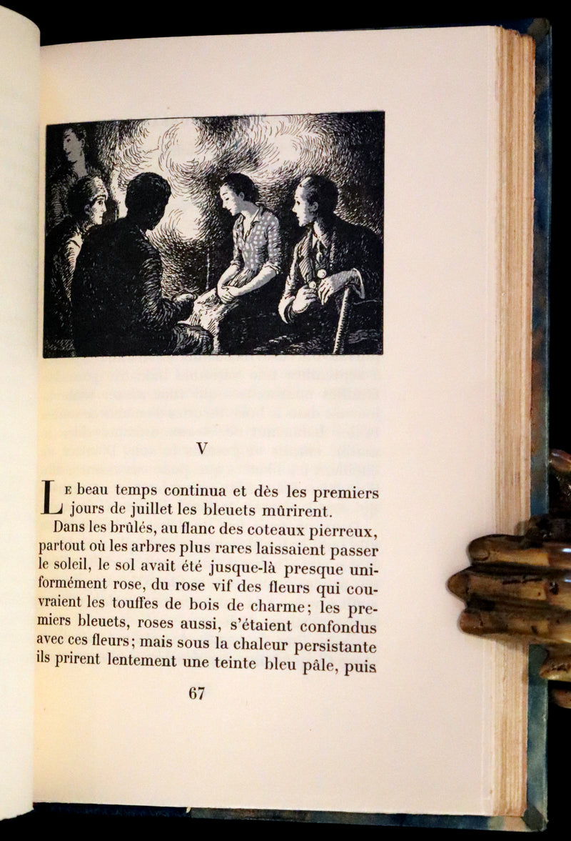 1932 Rare First Limited French Edition - Maria Chapdelaine by Louis Hemon illustrated by Jean Droit.