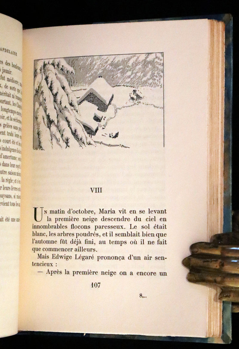 1932 Rare First Limited French Edition - Maria Chapdelaine by Louis Hemon illustrated by Jean Droit.