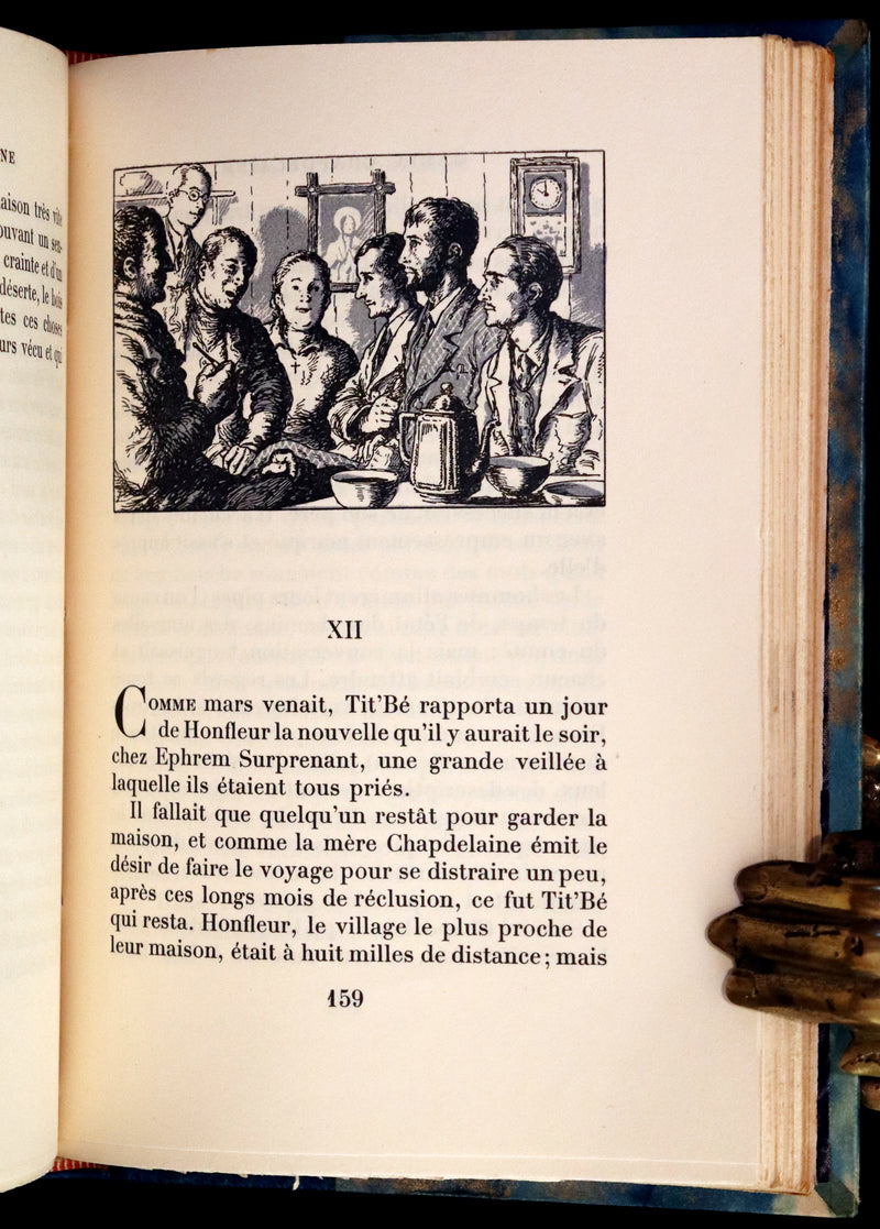 1932 Rare First Limited French Edition - Maria Chapdelaine by Louis Hemon illustrated by Jean Droit.