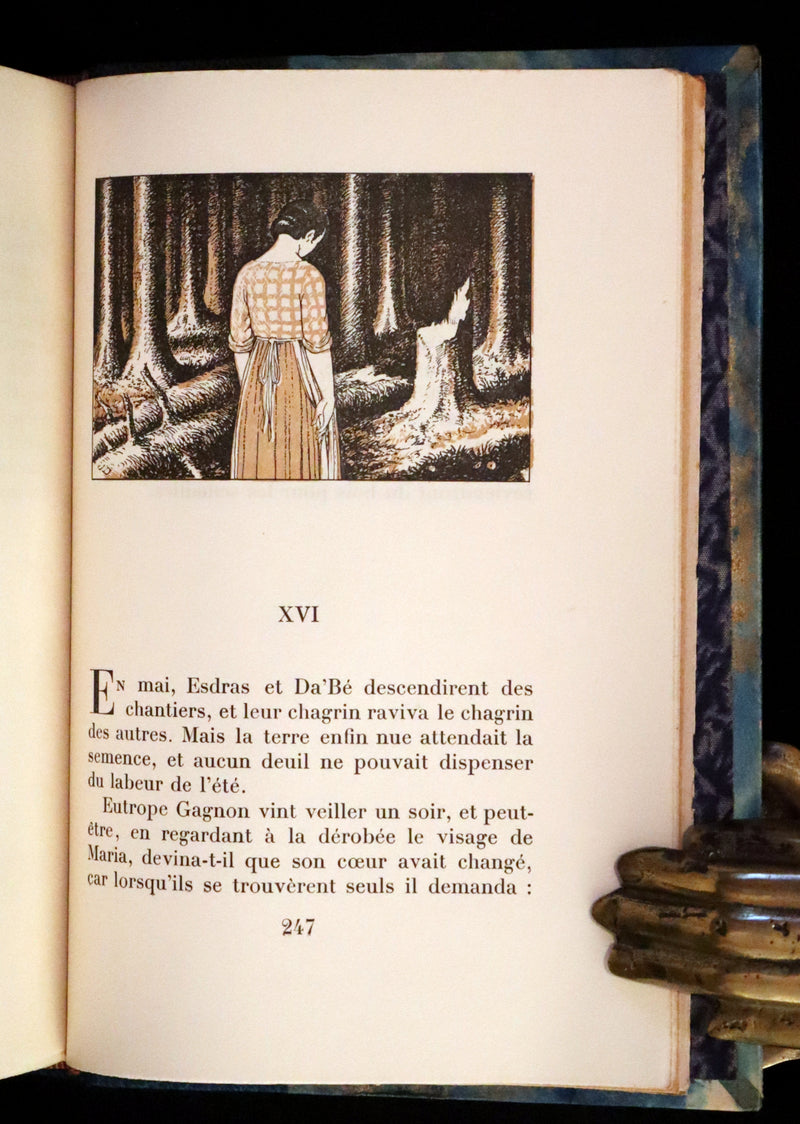 1932 Rare First Limited French Edition - Maria Chapdelaine by Louis Hemon illustrated by Jean Droit.