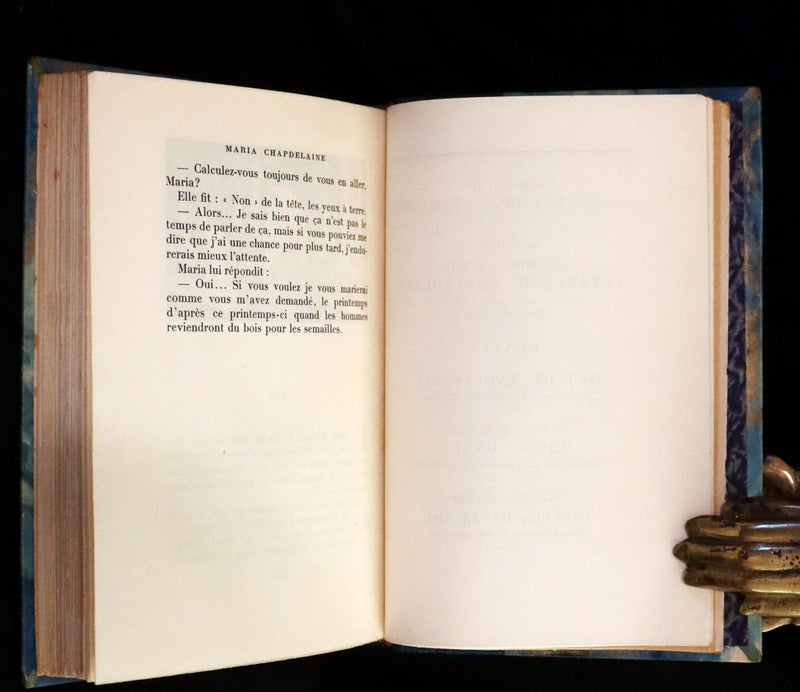 1932 Rare First Limited French Edition - Maria Chapdelaine by Louis Hemon illustrated by Jean Droit.