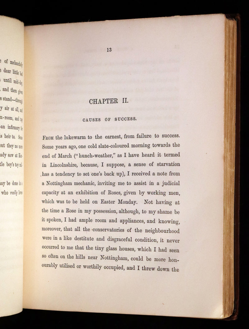 1880 Rare Victorian Gardening Book - A Book about ROSES, How to grow and show them.