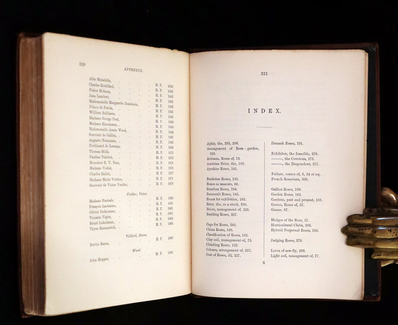 1880 Rare Victorian Gardening Book - A Book about ROSES, How to grow and show them.