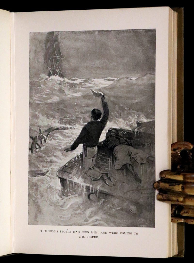 1898 Rare First Edition - In Pirate Waters, A Tale of the American Navy by Kirk Munroe. Illustrated.