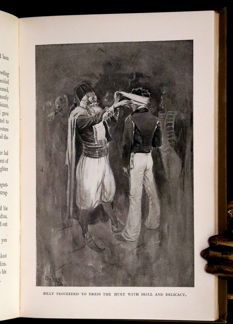 1898 Rare First Edition - In Pirate Waters, A Tale of the American Navy by Kirk Munroe. Illustrated.