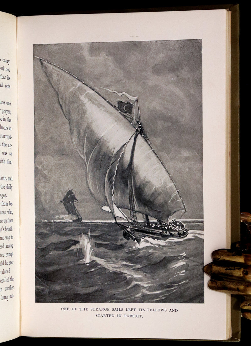 1898 Rare First Edition - In Pirate Waters, A Tale of the American Navy by Kirk Munroe. Illustrated.
