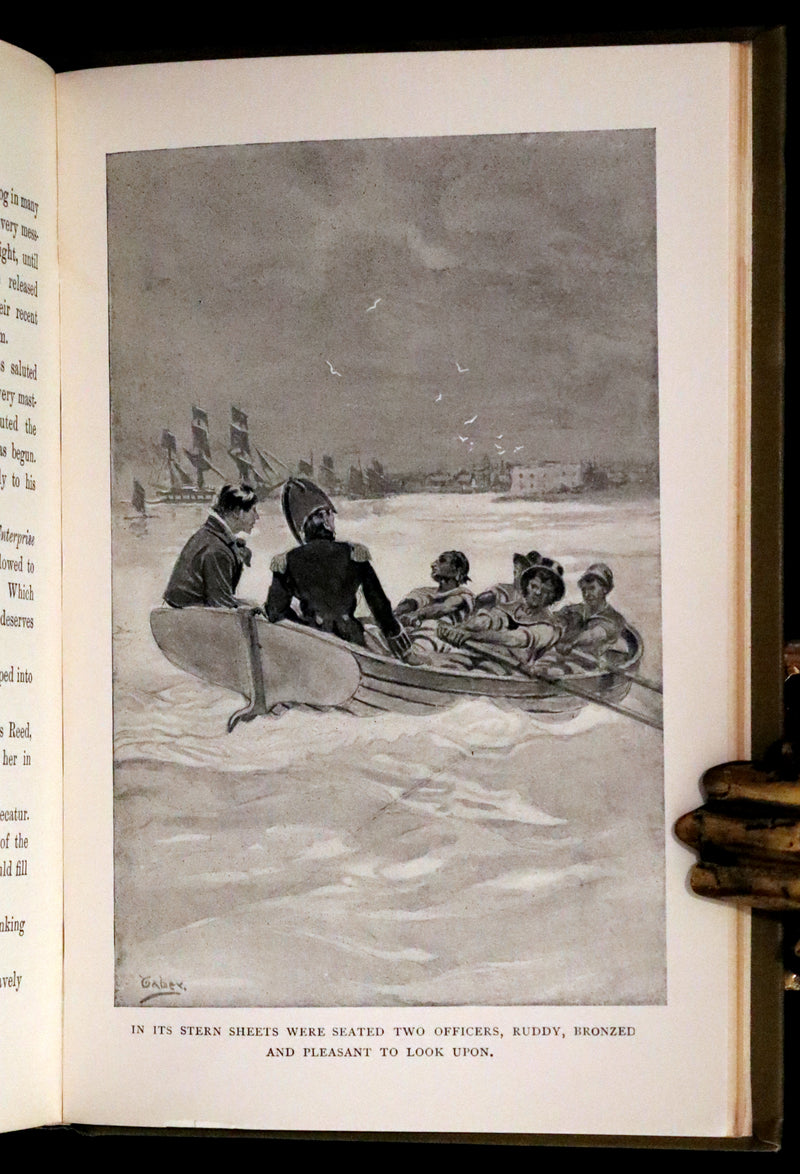 1898 Rare First Edition - In Pirate Waters, A Tale of the American Navy by Kirk Munroe. Illustrated.